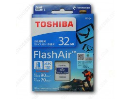 Toshiba FlashAir W-04 Wireless SD Flash Memory Card 32GB Wi-Fi Full HD
